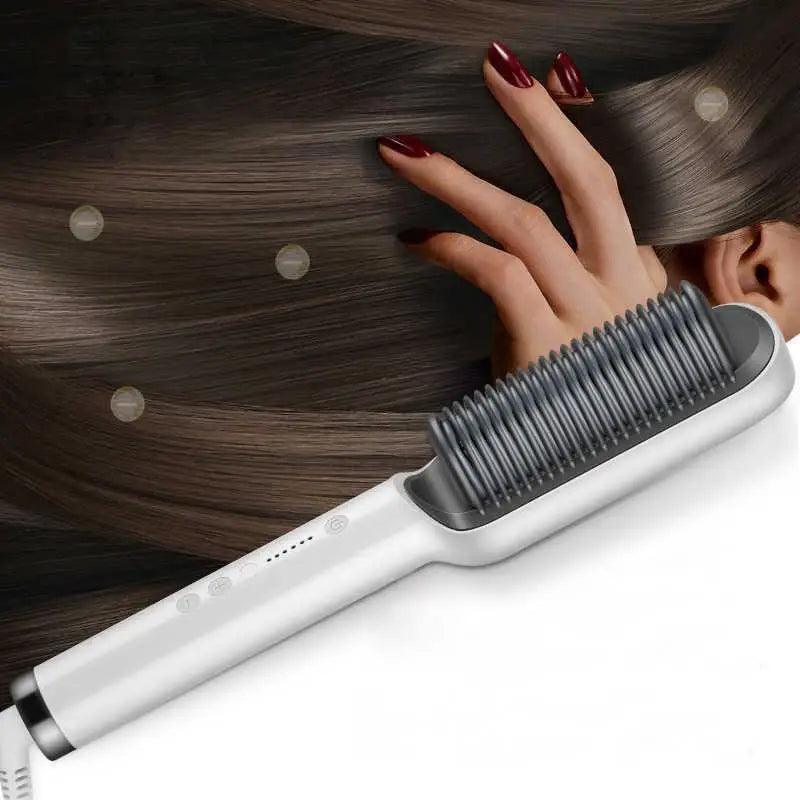 Escova Elétrica Modeladora e Alisadora para Cabelo Bivolt
